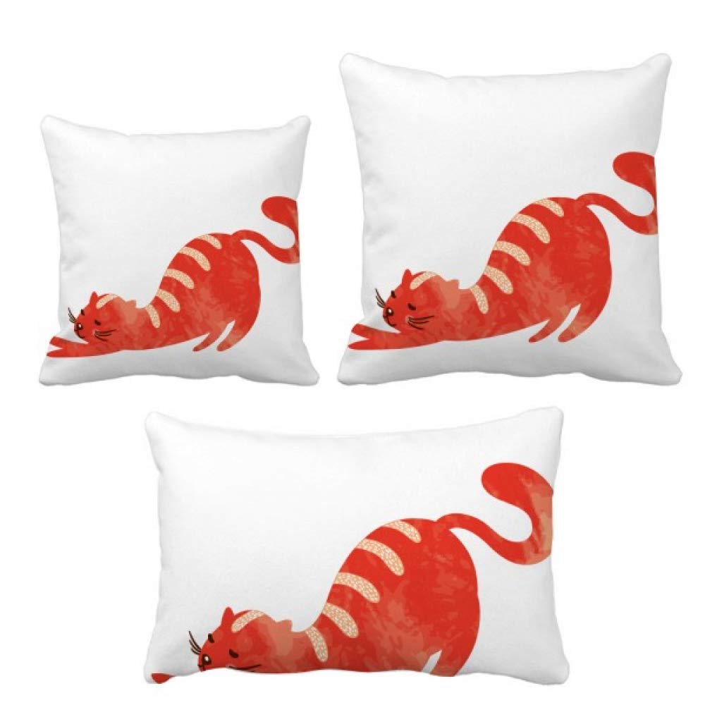 Housse de coussin extensible chat aquarelle pour un coin lecture cocooning