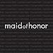 Simple Maid of Honor Iron On Rhinestone Crystal Tshirt Transfer by Jubilee Rhinestones