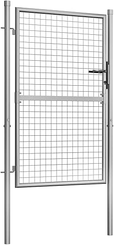 Miniatura 6 de vidaXL Puerta de jardín Patio al aire libre Terraza Hardware de cercado Barrera de entrada Valla de malla Puerta de puerta Puerta de acero