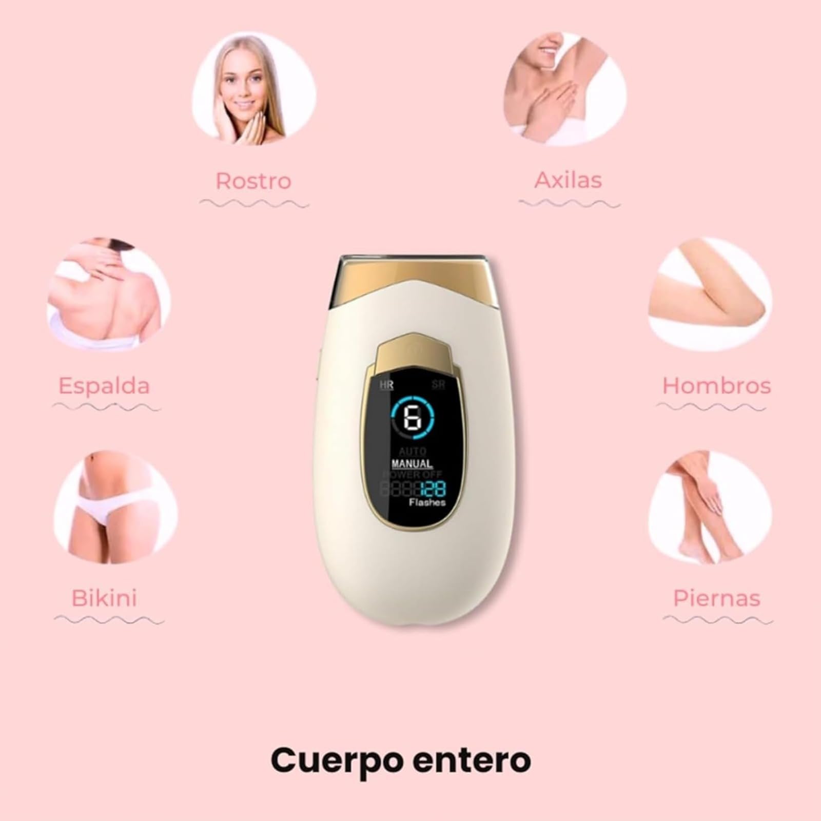 Lumina Lumisilk Depiladora Laser Ipl,Proporcionando Una Piel Suave Con Una Sensación E Indolora, Tecnología Avanzada Para Resultados Duraderos (Blanco)