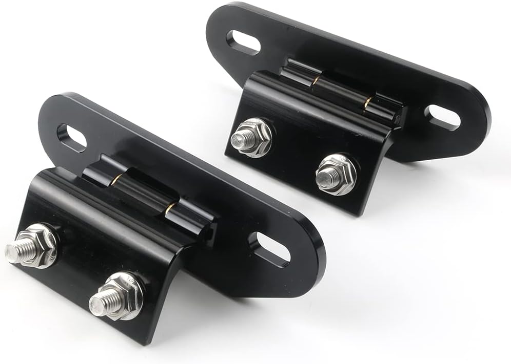 Fits 1982-1992 Camaro/Firebird Billet Aluminum Rear Hatch Hinges Black Pair NEW