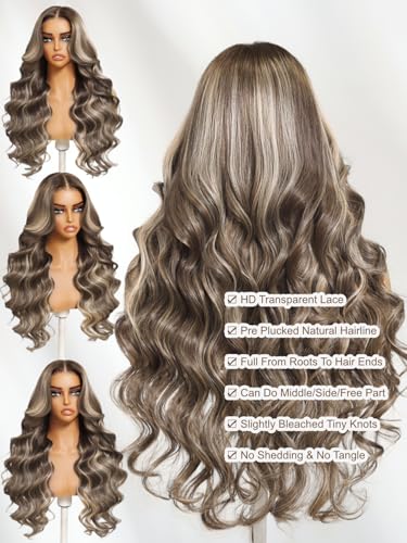 Image of Sunber Natural Loose Wave 13x4 Lace Frontal Human Hair Wigs 26inch
