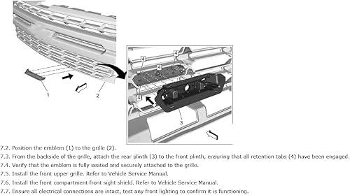 Miniatura 4 de 1 emblema frontal 3D de parrilla OEM Z71 compatible con Silverado Tahoe Suburban RST 1500 HD 2500 HD 3500HD 84384428 (negro rojo)