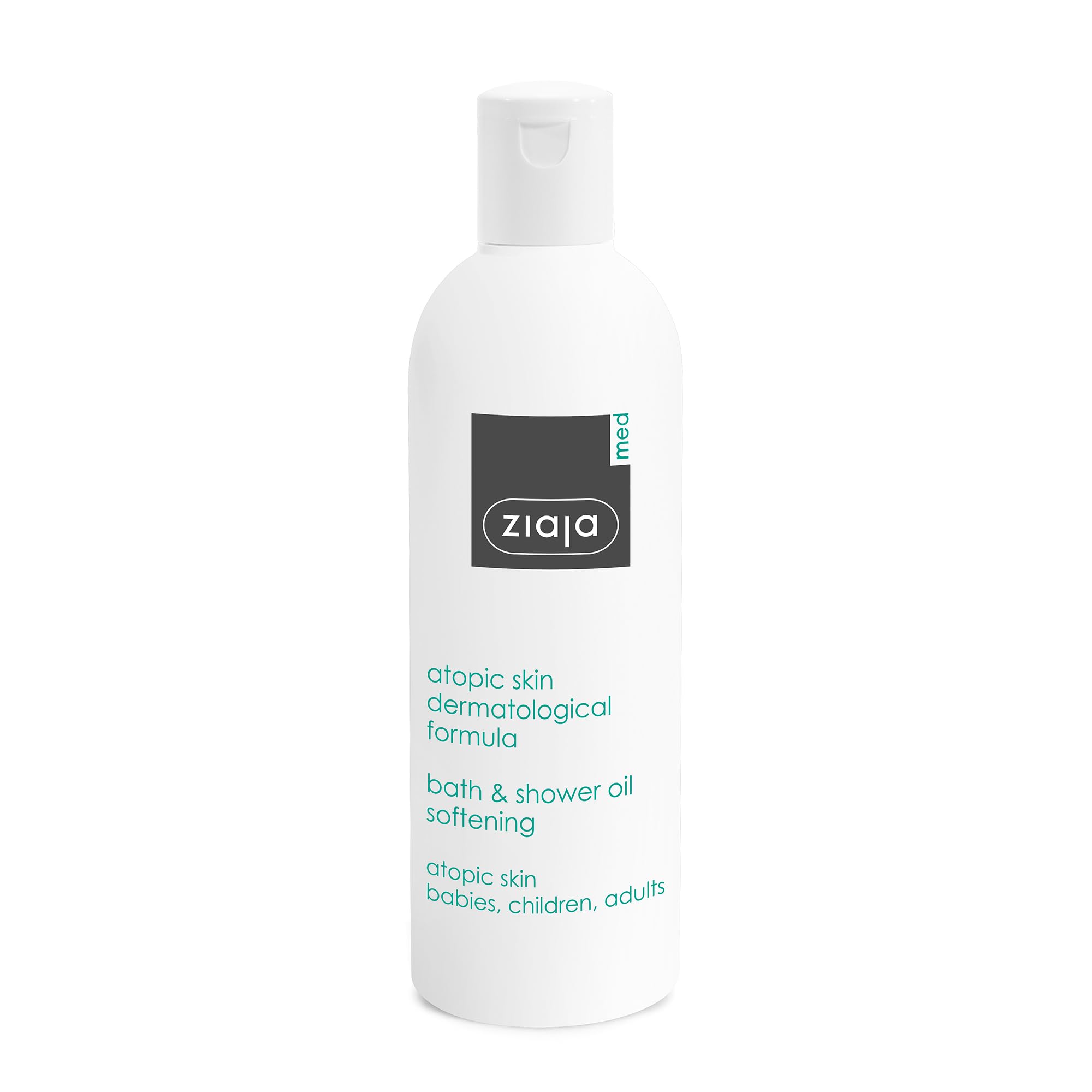 ZIAJA MED olejek do kąpieli i pod prysznic, formuła dermatologiczna dla skóry atopowej, 270 ml