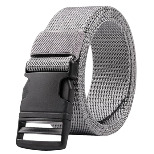 YTR6TW Men's Tactical Nylon Belts Trouser Belt Outdoor Multifunctional Canvas Plastic Buckle Waistband