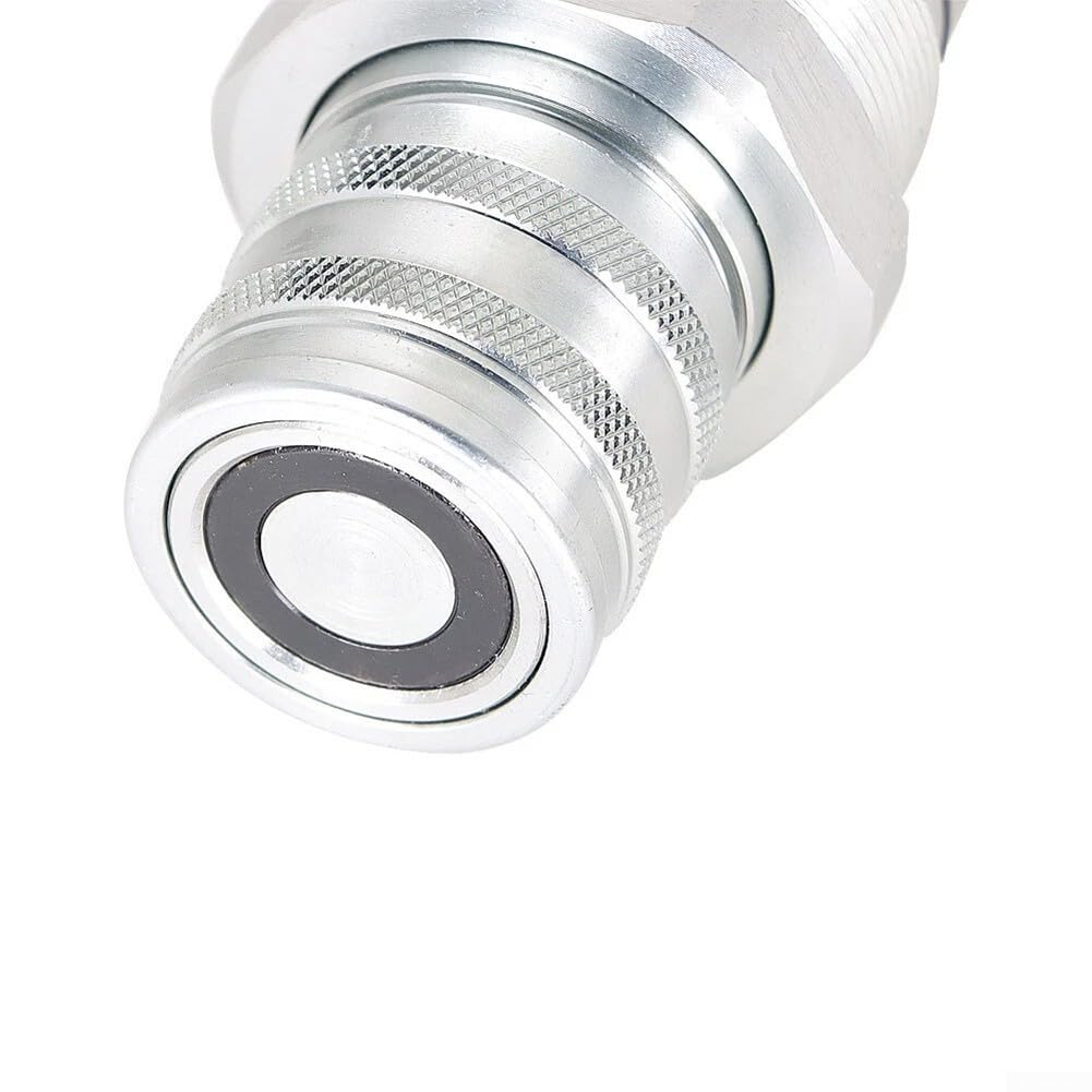 Kit accoppiatore maschio e femmina a faccia piatta (7246802/7246799) per bobcat Skid Steer Loader, escavatori, sollevatori telescopici e macchine da lavoro, ISO 16028, filettatura 1/2", filettatura 48