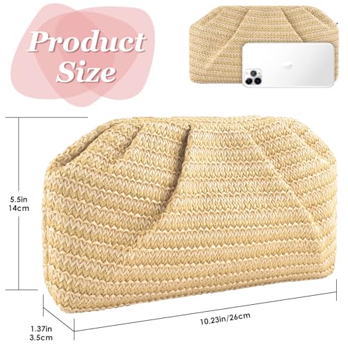 Image of ERKOON Clutch Purse for Women Elegant Pleated Evening Bag Crossbody Shoulder Handbag Envelope Bag with 2 Detachable Chain