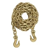 CURT 80311 20-Foot Transport Binder Chain, 3/8-Inch Clevis Hooks, 26,400 lbs Break...
