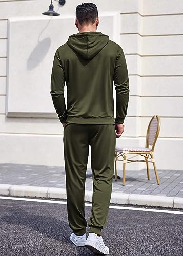 COOFANDY Sweatsuits for Men 2 Piece Tracksuit Casual Athletic Jogging Suit Hooded Set4