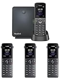 Yealink IP Phone W73P Bundle of W70B Base and W73H handset + 3-Unit W73H Handset