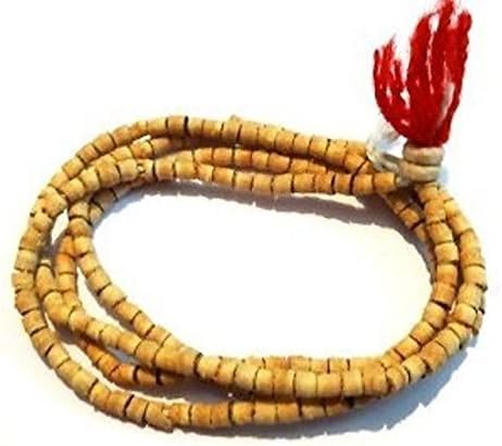 PhuchemaFine Quality Real Tulsi Rosary / Prayer Mala of 108+1 Beads Jap Mala
