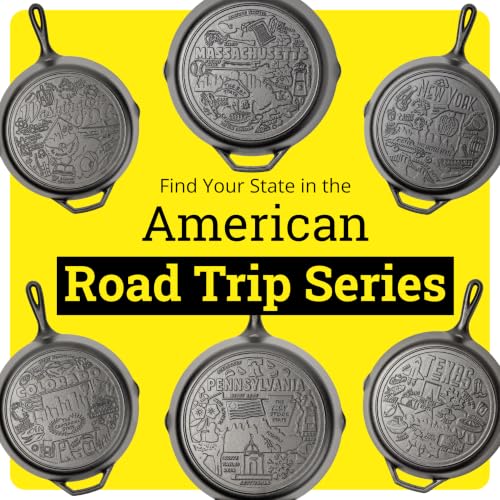 Lodge Pre-Seasoned Cast Iron Skillet, 10.25 Inches, USA Icons - image 8