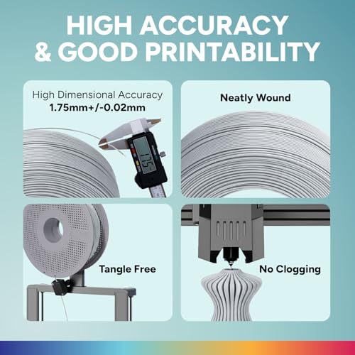 Image of OVERTURE High Speed Refill PLA 1.75mm Filament, 1kg Cold White