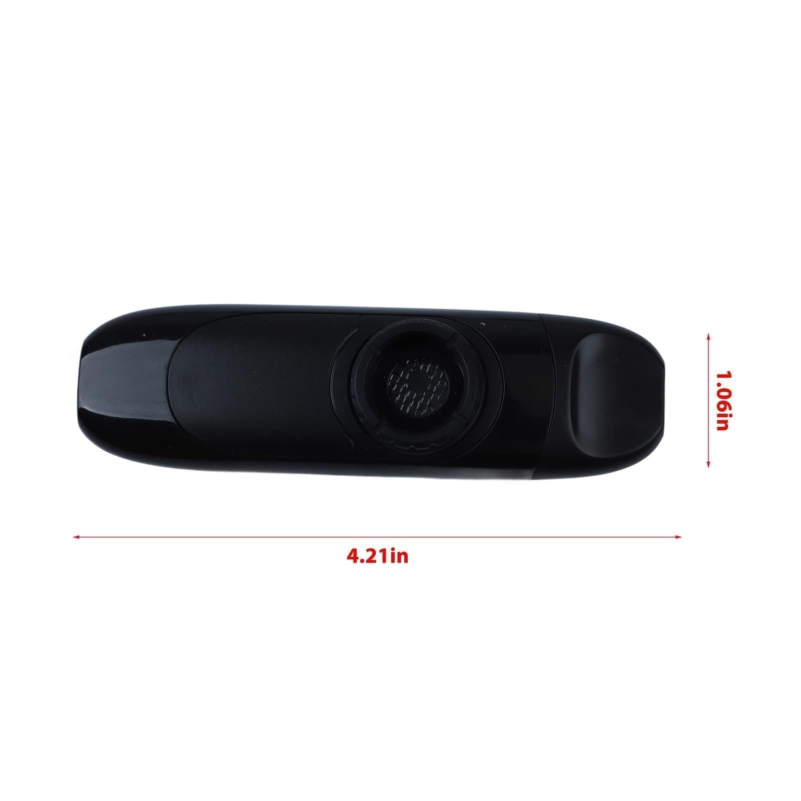 Kazoo Eléctrico, Juego de Kazoo Portátil Pequeño de Resina de Aleación de Aluminio Profesional de 11 Cm con Pastilla para Rendimiento (Negro)