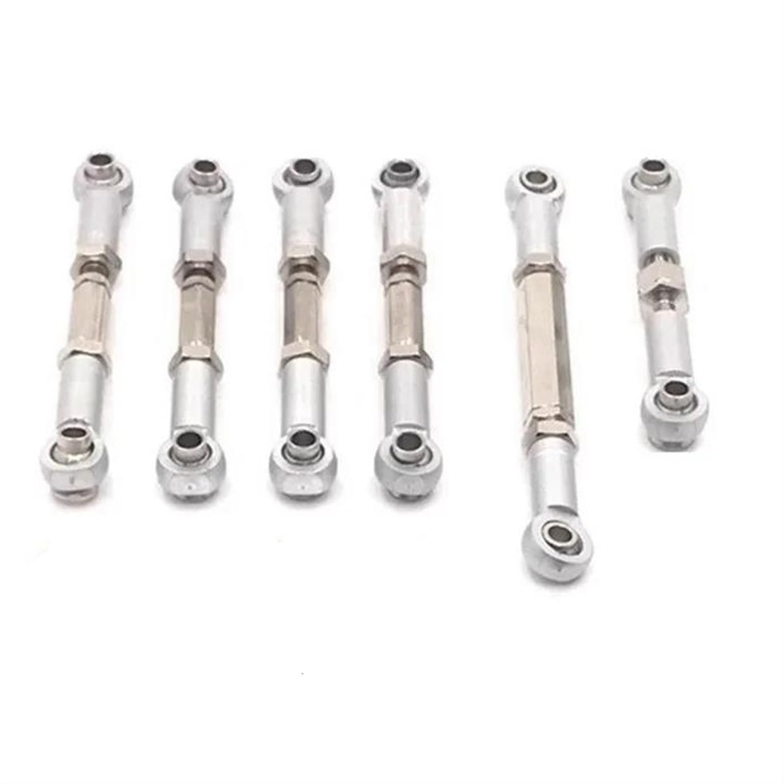 Varilla de Tracción para FMS para Xiaoqi para FCX24 1/24 Teledirigido Piezas De Repuesto Coche Kit Varilla Amarre Enlace Dirección Metal Ajustable