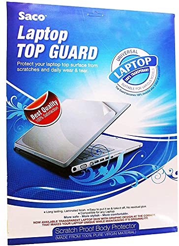 Image of Saco Vinyl Matte Skins Compatible for HP Victus 16.1 inch Gaming Laptop 16-E, 16-D Series /HP OMEN 16.1 inch Gaming 16-B, 16-C Series Sticker (Top Guard) - Black