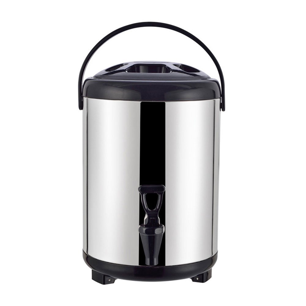 Dispensador de bebidas de acero inoxidable con doble pared y espiga para agua caliente, té, café, zumo