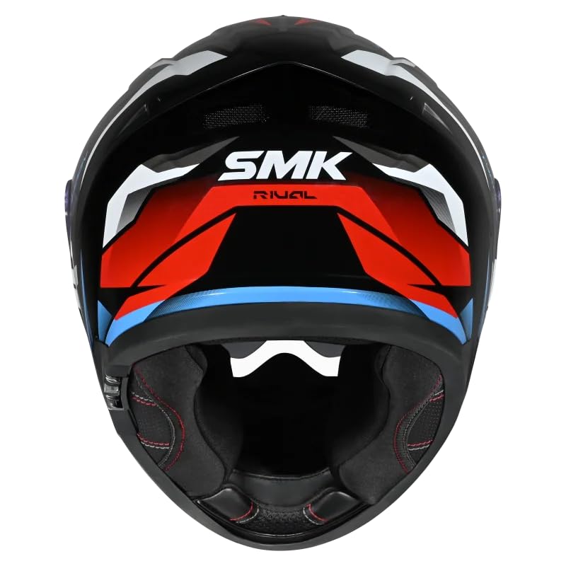 Image of SMK Typhoon Rival Full Face Dual Visor Helmet, Dual Spoiler, ISI DOT ECE 22.06 Certified