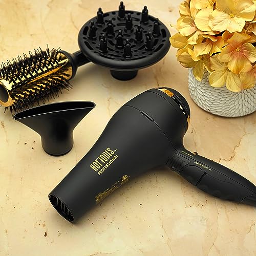 Hot Tools Pro Artist Black Gold 2100 Turbo Ceramic + Ionic Hair Dryer HT7017BG の商品画像 6