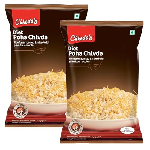 Image of Chheda's - Diet Poha Chivda - Crispy Poha Chivda with Sev - 300 Gm Pack of 2