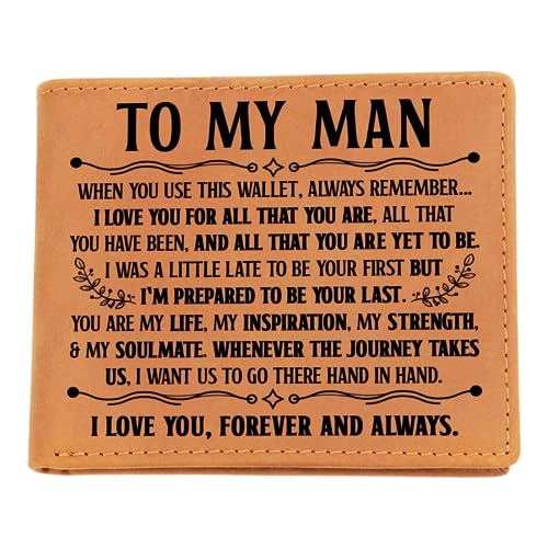 FG Family Gift Mall I Love You Gifts For Him Husband Boyfriend To My Man Wallet From Girlfriend Wife Soulmate Sentimental Gift Ideas Wallet Personalized Present For Men