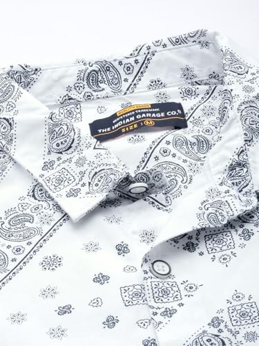 Image of THE INDIAN GARAGE CO Men's Cotton Printed Regular Fit Shirt
