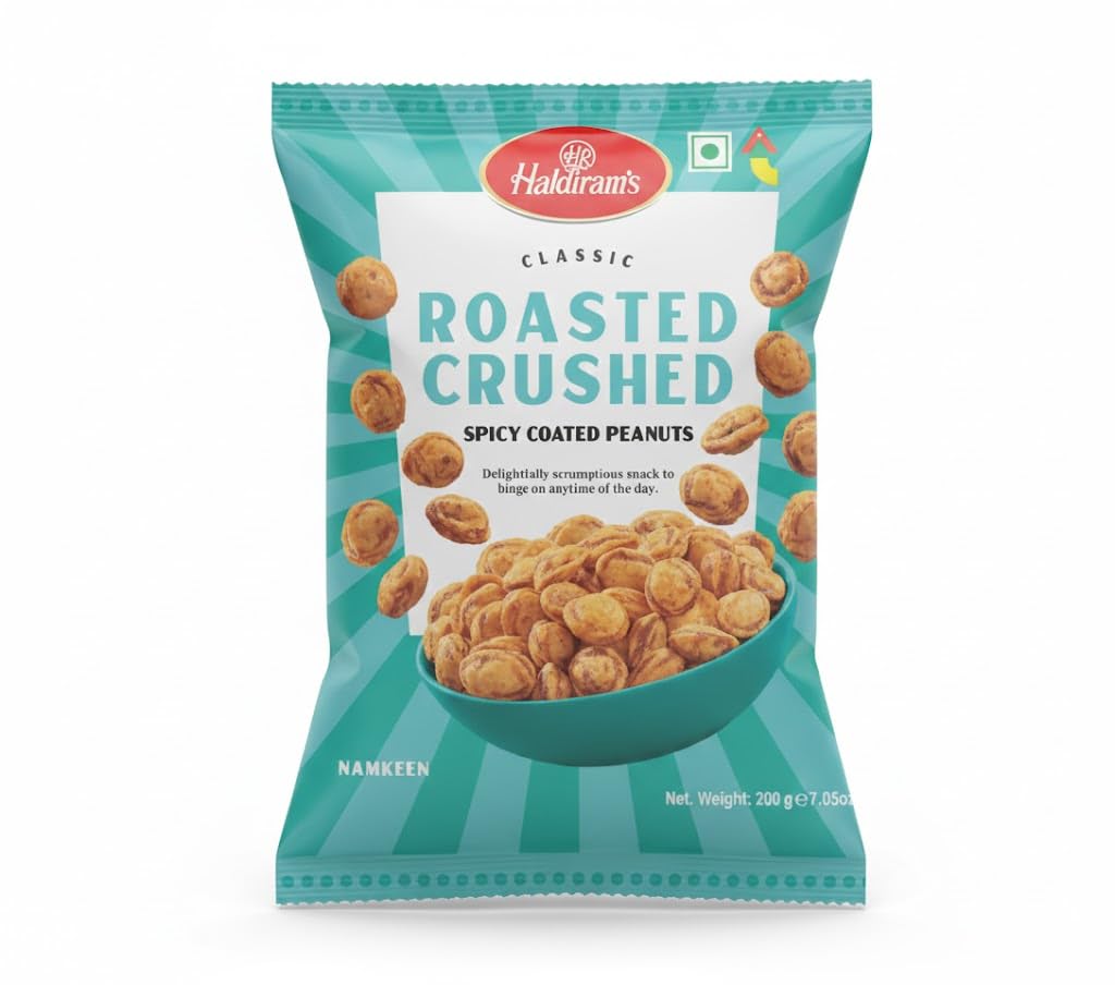 Haldiram's Classic Roasted Crushed Spicy Coated Peanuts 200g