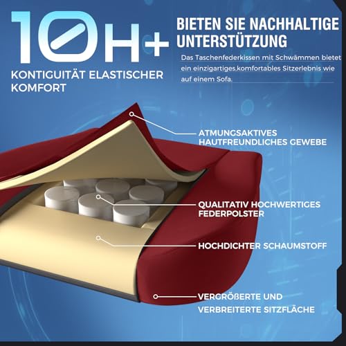 GTPLAYER Gaming Stuhl, Atmungsaktiver Bürostuhl, bürostuhl ergonomisch, Hochwertiger - Stoff, Ergonomischer PC Stuhl… – Ansicht 5