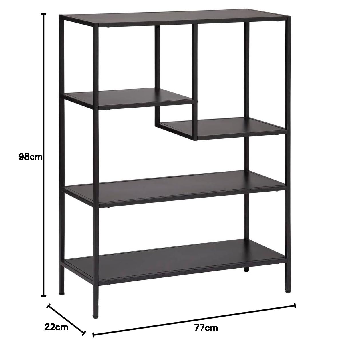 ATMOSPHERA CREATEUR D'INTERIEUR - Scaffale gota in metallo nero 75x100cm