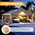 20X20 FT Carports Heavy Duty,2 Car Carports with Side Doors,Portable Garage Shelter with Galvanized Steel Frame - All-Weather Shelter for Car, Truck, Boat, Gray, Extra Large Outdoor Carport Canopy