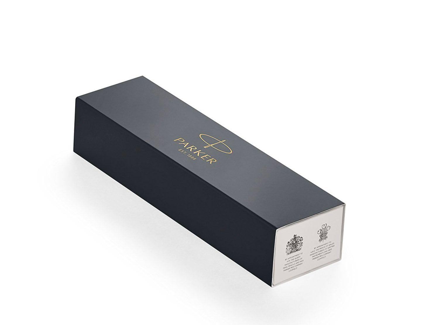 Parker IM Set Stylo Bille et Rollerball Noir avec finitions chrome