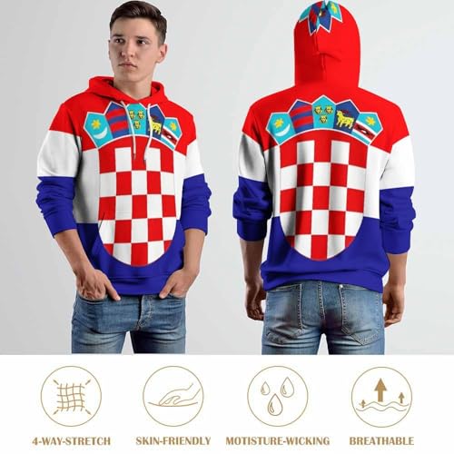 Sweat Croatie imprimé 3D fini les pulls ternes adoptez le look unisexe