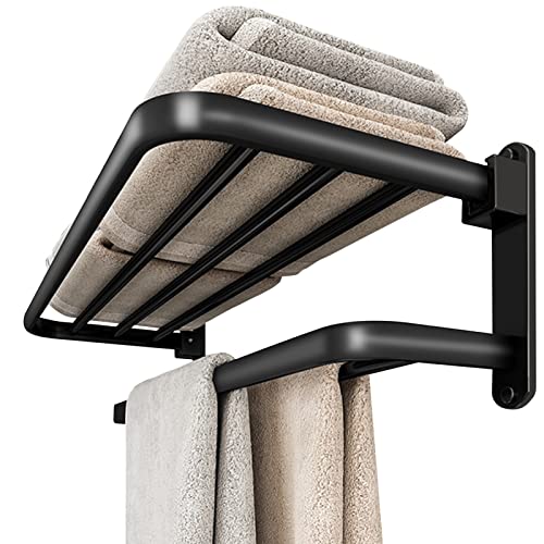 Porte-serviette de rangement mural pour optimiser les petites salles de bain