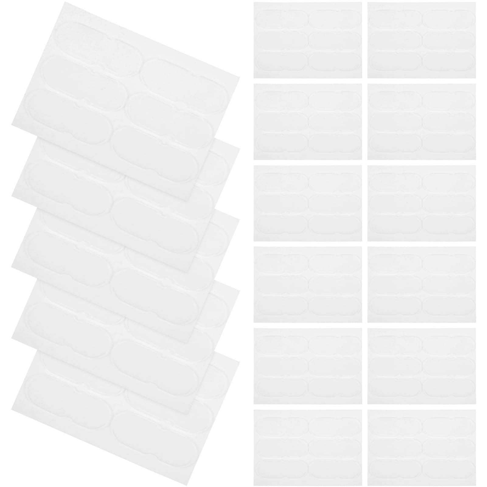 IWOWHERO 3sets Makeup Ear Patch for Earring Support Silicone Correction Stickers 60pcs*3