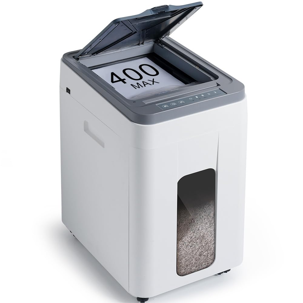 Destructeur de documents automatique 400 feuilles P5