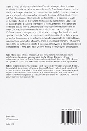 Il Valore Dell'incertezza. Filosofia E Sociologia Dell'informazione: Filosofie N.364 - 2