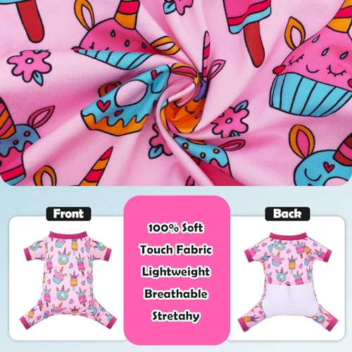 Image of CuteBone Small Dog Pajamas Shirt Stretchy Summer Puppy Pjs Soft Cat Onesies Pet Clothes for Daily Wear DA30M