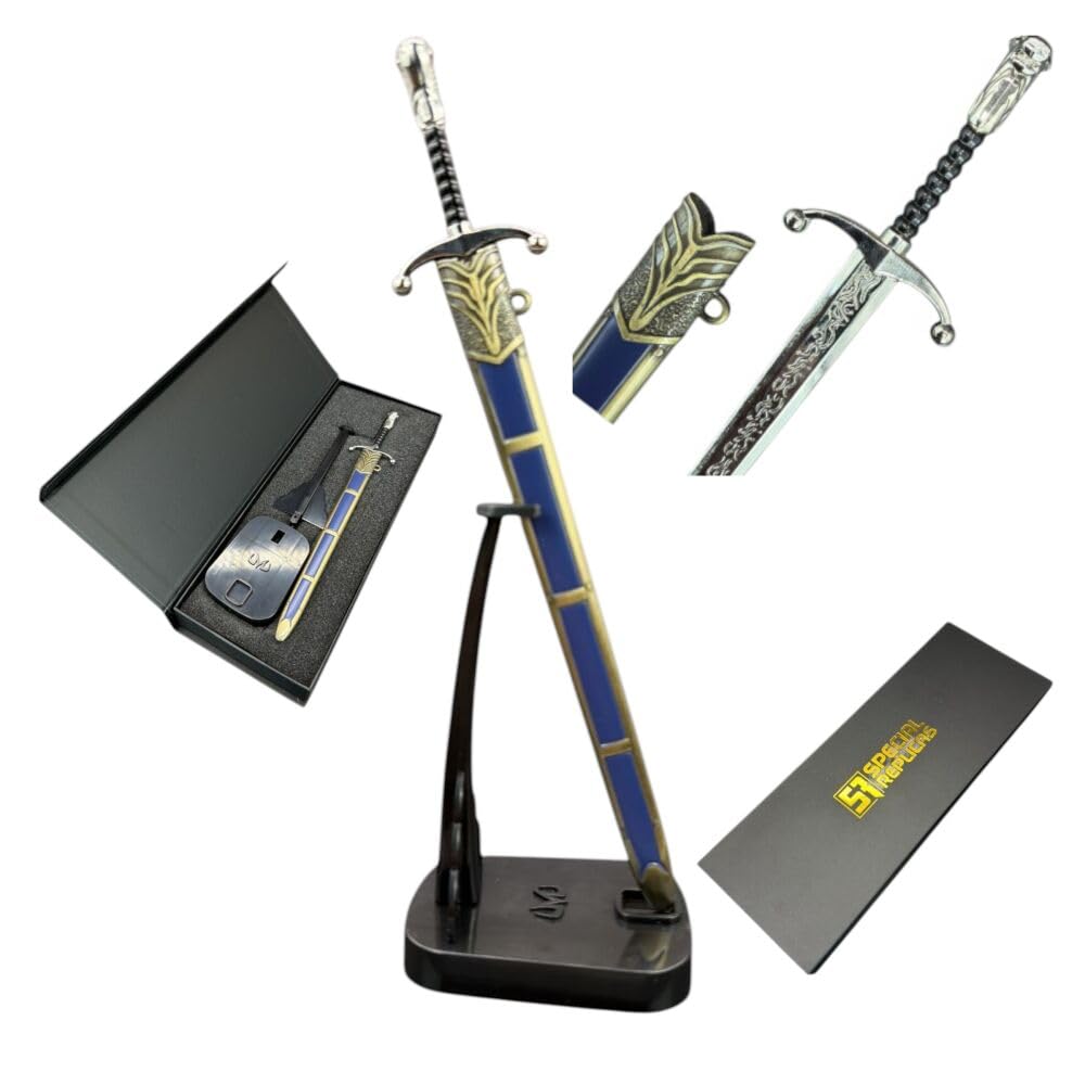 57 SPECIAL REPLICAS Letter Opener Envelope Slitter 22 cm with Stand, Sheath and Giftbox - Inspired by Johnn Snoww - Collectible Decorative Paper Correspondence Opener, KW1132