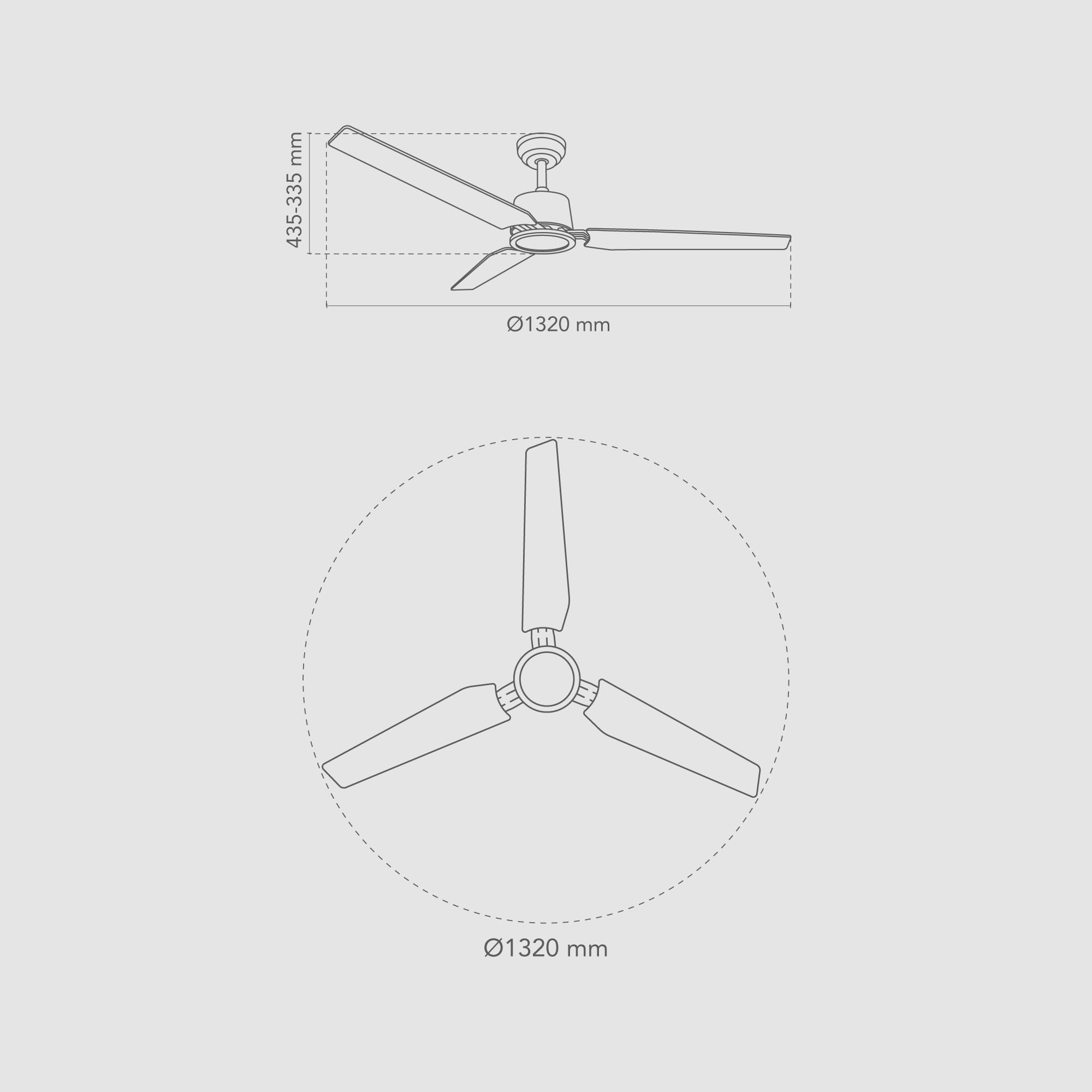 Faura Ventilador Techo Plata/Madera Clara. 3 Aspas Ø132cm. Luz Led 18W Neutra/Cálida/Extra Cálida. Motor DC. Verano/Invierno. 6 Velocidades. Control Remoto Temporizador. Silencioso. Brisa