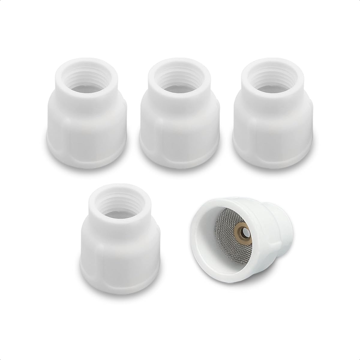 #12 Ceramic Cup White TIG Welding Cup fit Torch WP 9/20/25 Series with 3/32” Diffuser 5pk