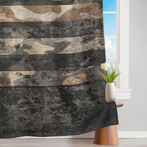 Rideaux Occultants Thermiques Isolants 280x260 Drapeau USA Militaire