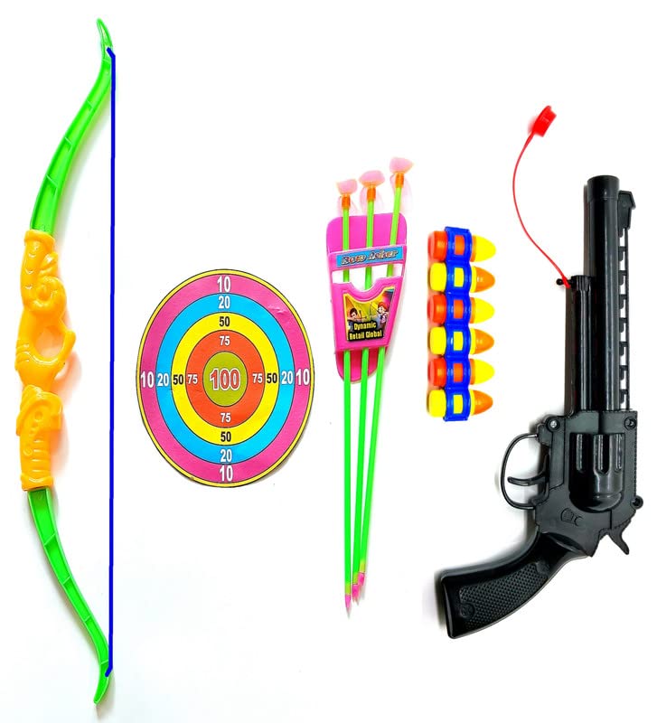 See full amazon price history chart for Dynamic Retail Global Guns for Boys, Archery Bow and Arrows Toy Set for kids, Pistol with Bullets Plastic Multi color OQ561 Dynamic Retail Global Guns for Boys, Archery Bow and Arrows Toy Set for kids, Pistol with Bullets Plastic Multi color OQ561 (B0BM89T7GW) Amazon Price History, Amazon Price Tracker