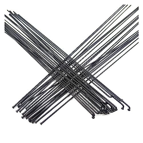 Rayons de vélo straight pull anti-casse en acier inoxydable noir 14G - 2