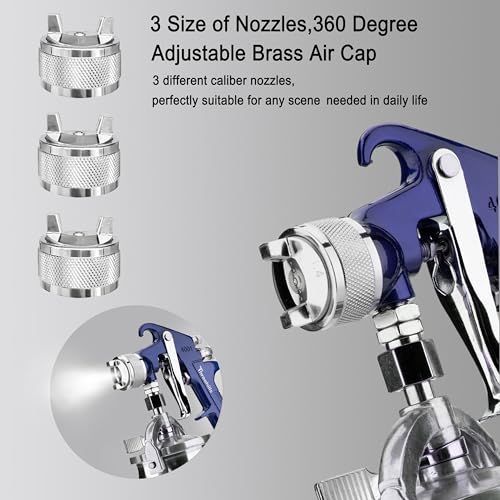 Throohills HVLP Siphon Feed Spray Gun