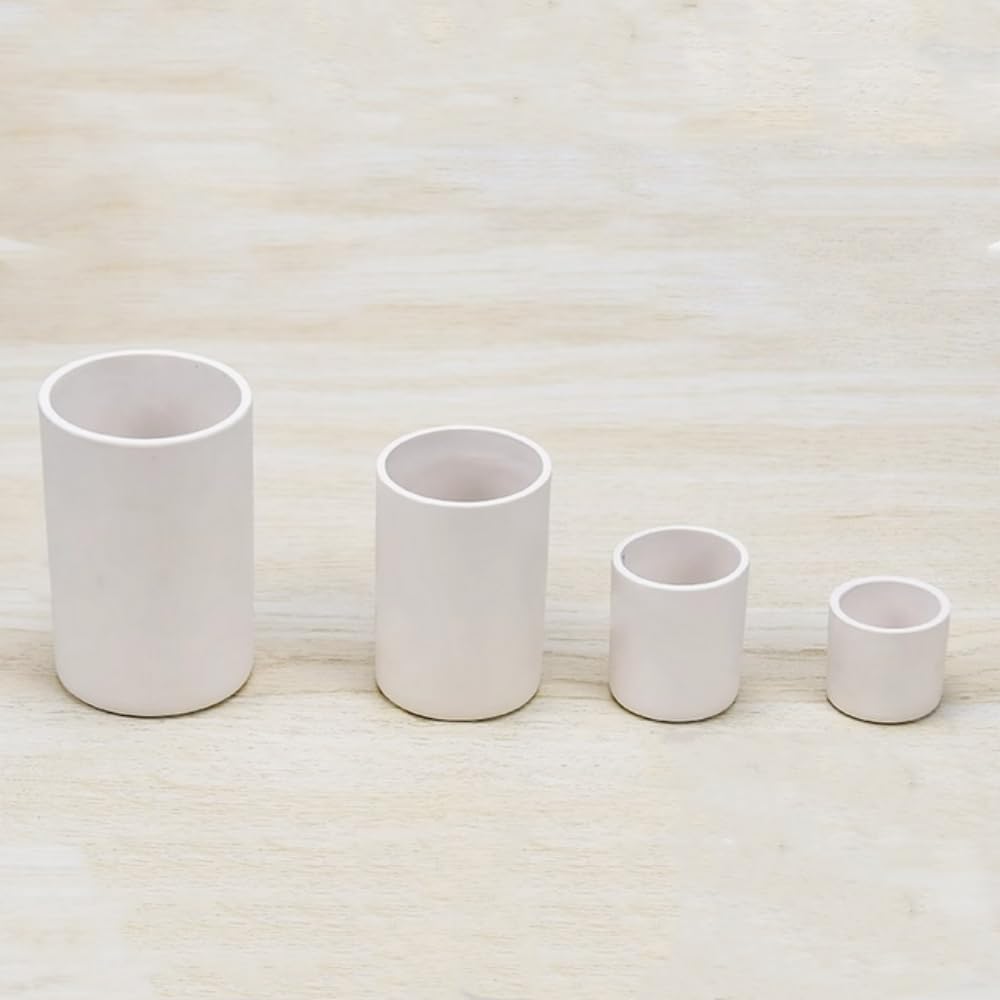 Hochtemperatur-Zirkonoxid-Keramiktiegel mit Deckel – 1,2 ml bis 300 ml Fassungsvermögen(8MLx18x50)