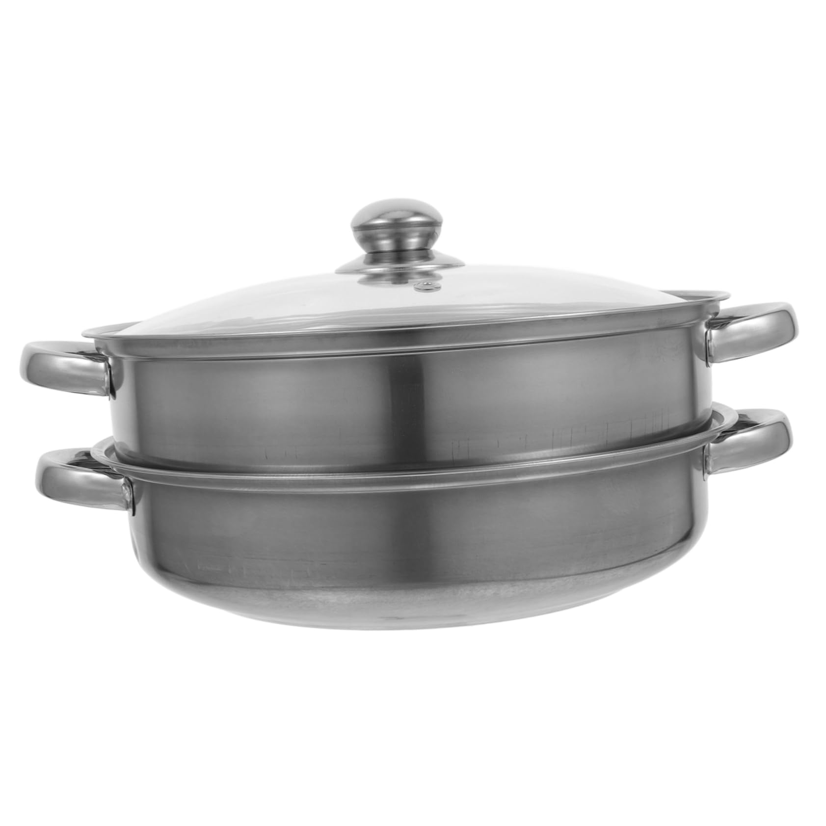 Vaporera de Acero Inoxidable Doble Capa Tapa para Cocina