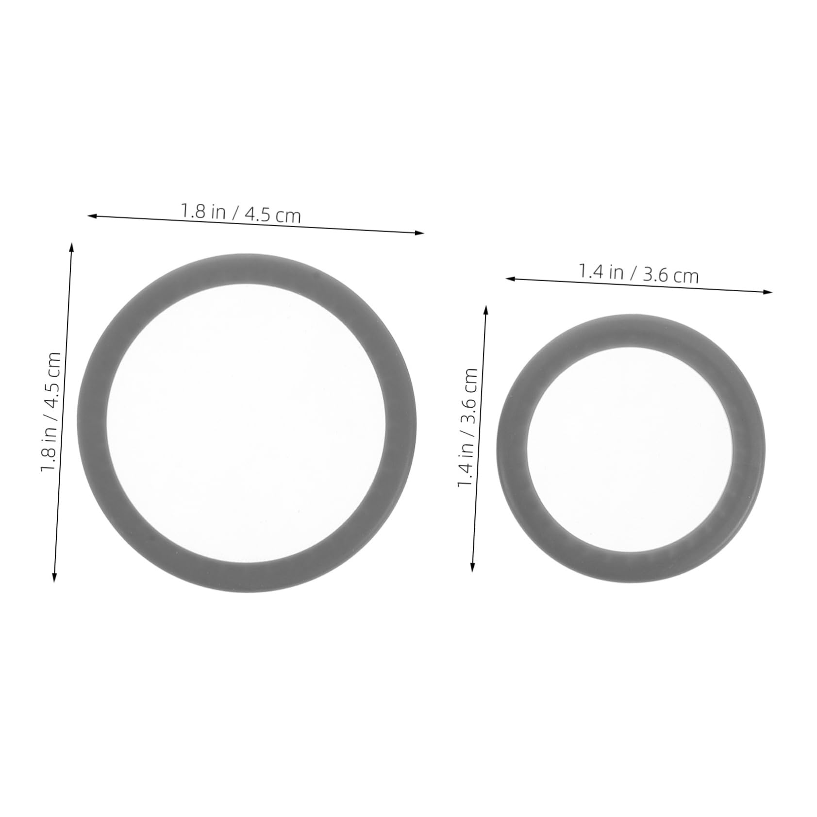 FRCOLOR Replacement Earpieces Kit Diaphragm Spare Parts Replacement Set for Adults Boys and Girls Grey 2pcs