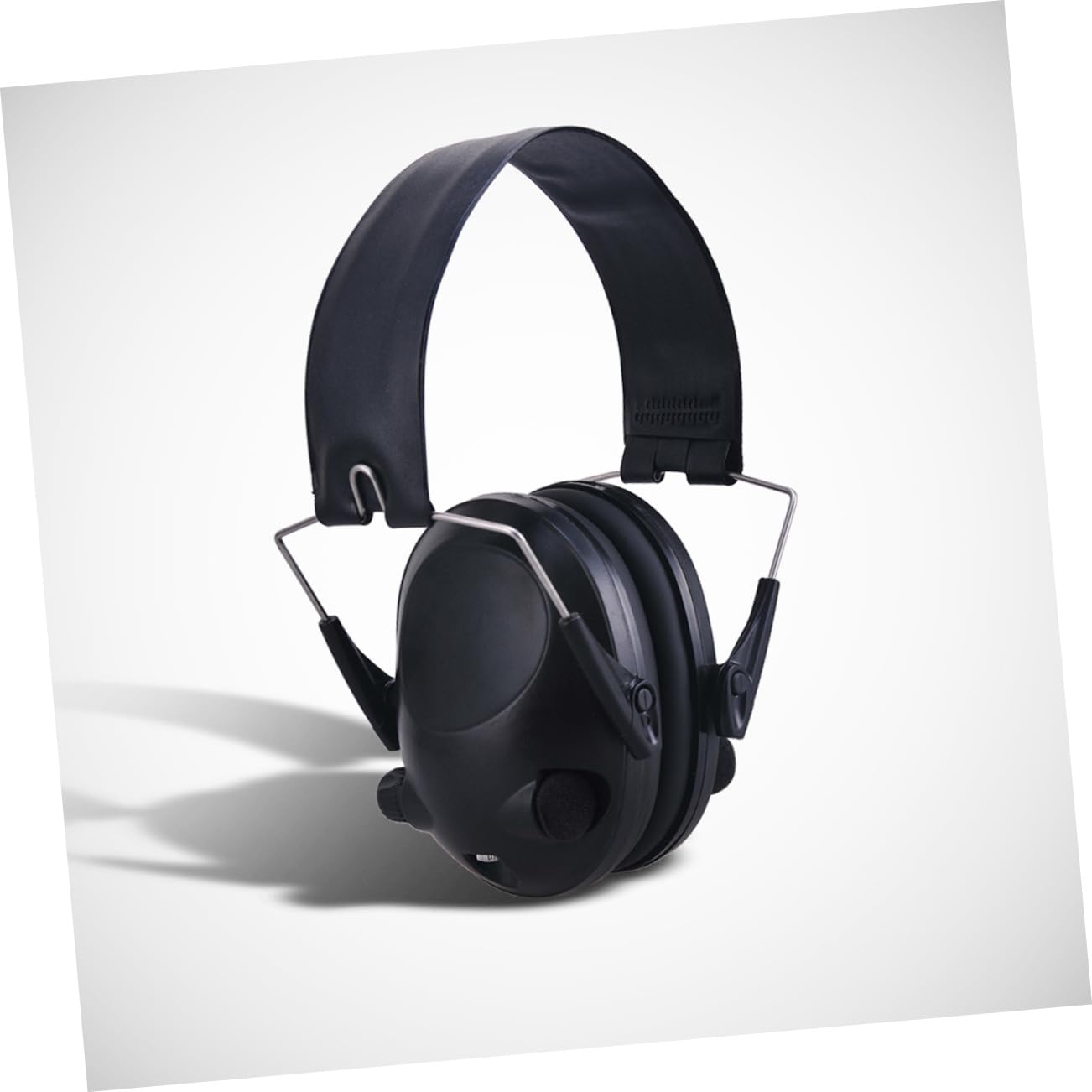 Orejeras Electrónicas Antiruido 21 Db Negras de Abs para Protección | Captación de Sonido, Uso en Tiro y Entorno Táctico, 1 Pieza, Diseño Inalámbrico Ajuste Cómodo
