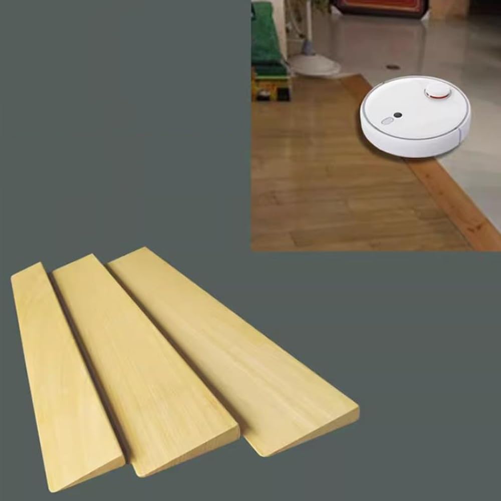 COKYIS Rampa De Umbral De Madera Maciza Rampas De Entrada 1-3.5 Cm Alto, Rampa para Silla De Ruedas Portátil, Rampa De Acceso Interior para Robot De Barrido (Size : 18 * 60 * 3.5cm)
