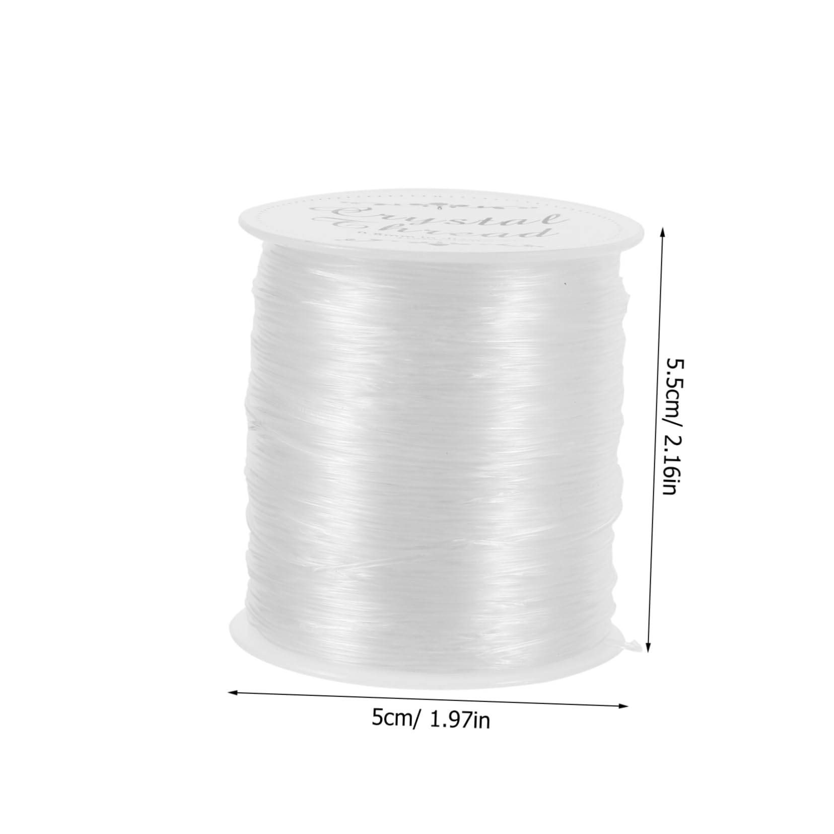 Abaodam 1Roll Transparent Fishing Line Nylon Cord Wear Resistant Monofilament String for Outdoor Fishing for Freshwater and Saltwater Angling Activities